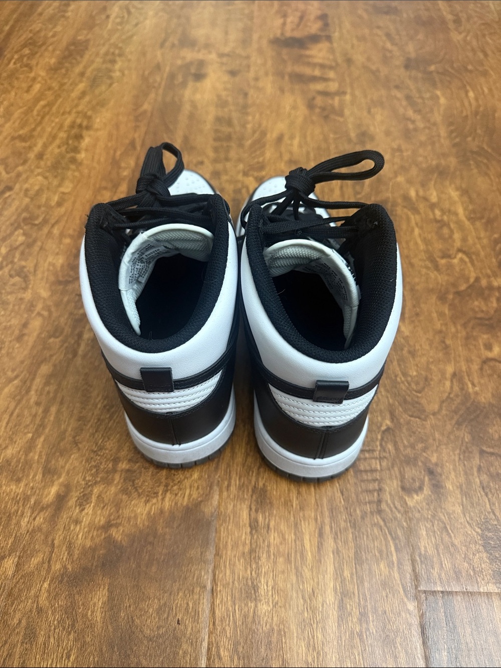 Nike Black and White High-Top Sneakers - Picture 2 of 14
